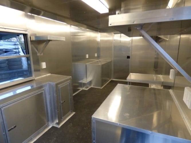 835-8.5-x-28-black-concession-bbq-food-event-catering-trailer-23.jpg 8.5' x 28' Black Concession BBQ Food Event Catering Trailer