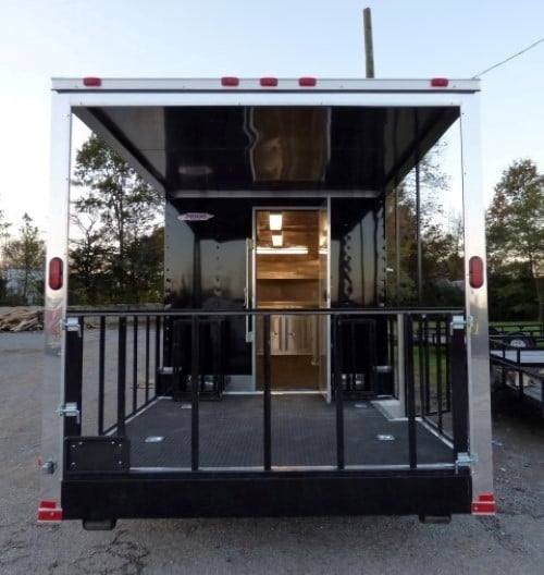 835-8.5-x-28-black-concession-bbq-food-event-catering-trailer-31.jpg 8.5' x 28' Black Concession BBQ Food Event Catering Trailer