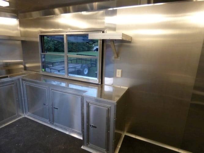 835-8.5-x-28-black-concession-bbq-food-event-catering-trailer-32.jpg 8.5' x 28' Black Concession BBQ Food Event Catering Trailer