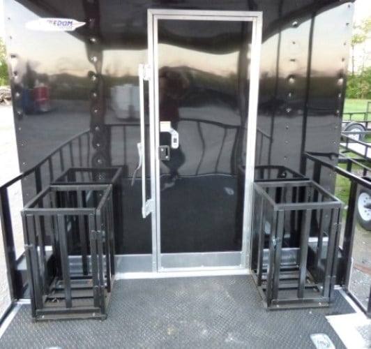 835-8.5-x-28-black-concession-bbq-food-event-catering-trailer-6.jpg 8.5' x 28' Black Concession BBQ Food Event Catering Trailer