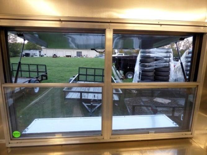 835-8.5-x-28-black-concession-bbq-food-event-catering-trailer-9.jpg 8.5' x 28' Black Concession BBQ Food Event Catering Trailer