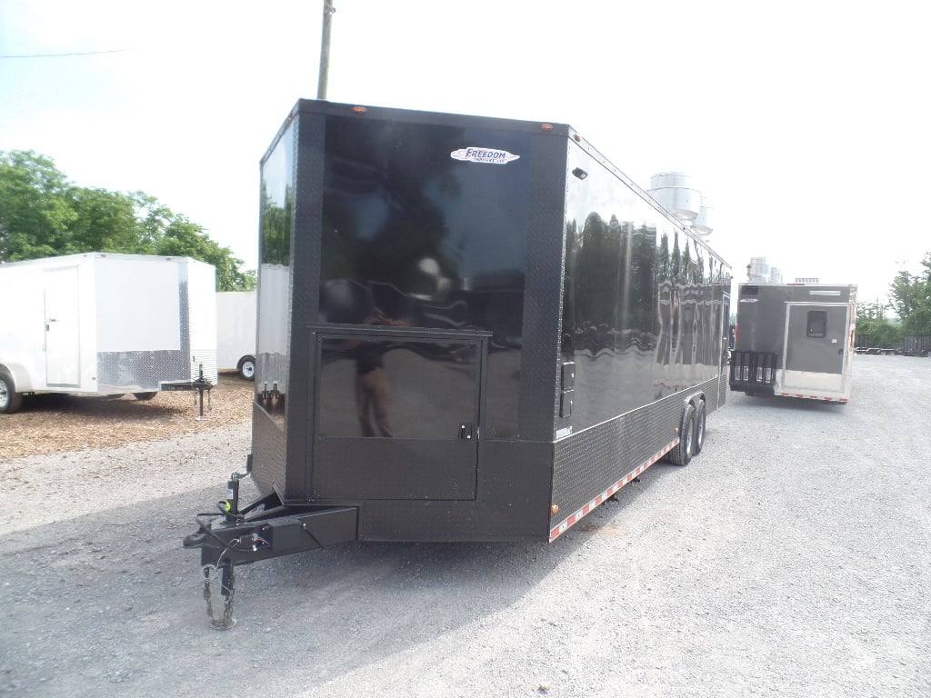 836-8.5-x-28-black-concession-food-event-trailer-12.jpg 8.5' x 28' Black Concession Food Event Trailer