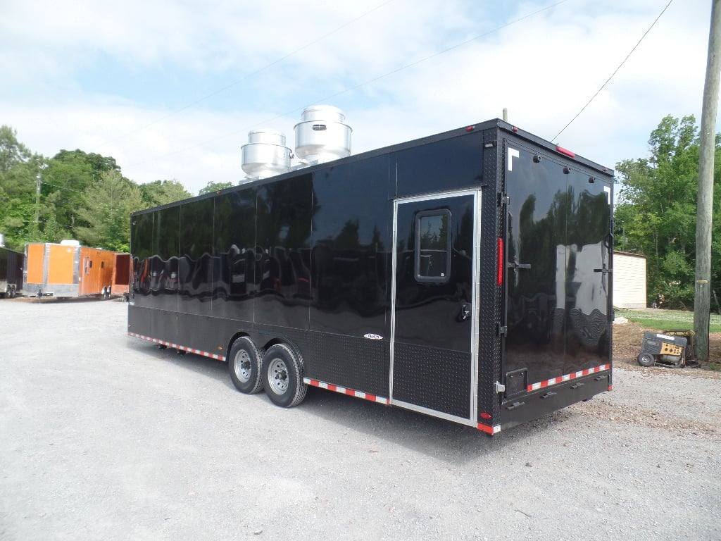 836-8.5-x-28-black-concession-food-event-trailer-17.jpg 8.5' x 28' Black Concession Food Event Trailer
