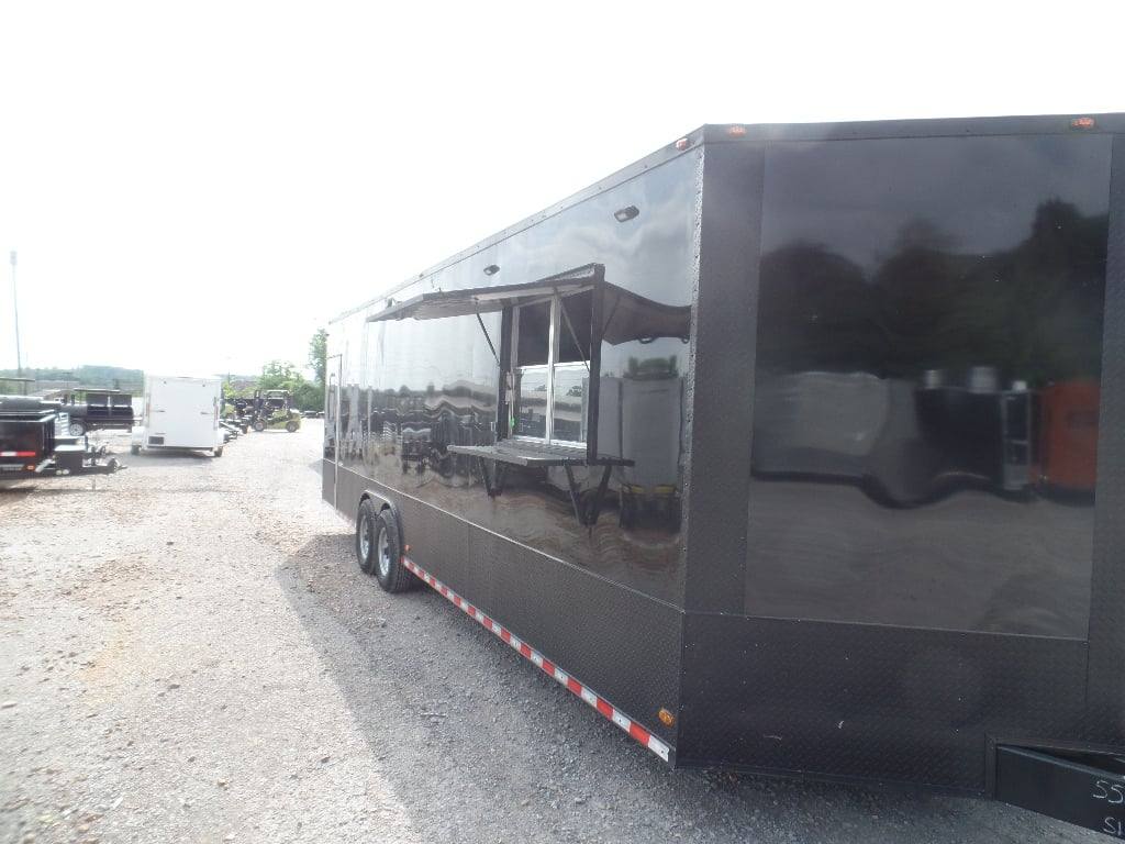 836-8.5-x-28-black-concession-food-event-trailer-23.jpg 8.5' x 28' Black Concession Food Event Trailer