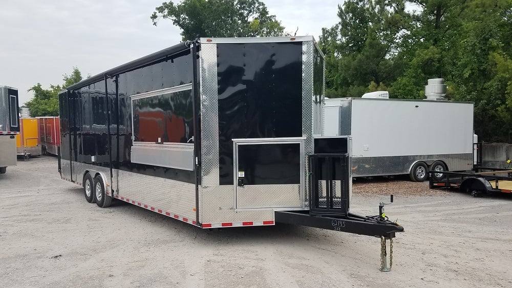 837-8.5-x-28-black-concession-food-trailer-18.jpg 8.5' x 28' Black Concession Food Trailer