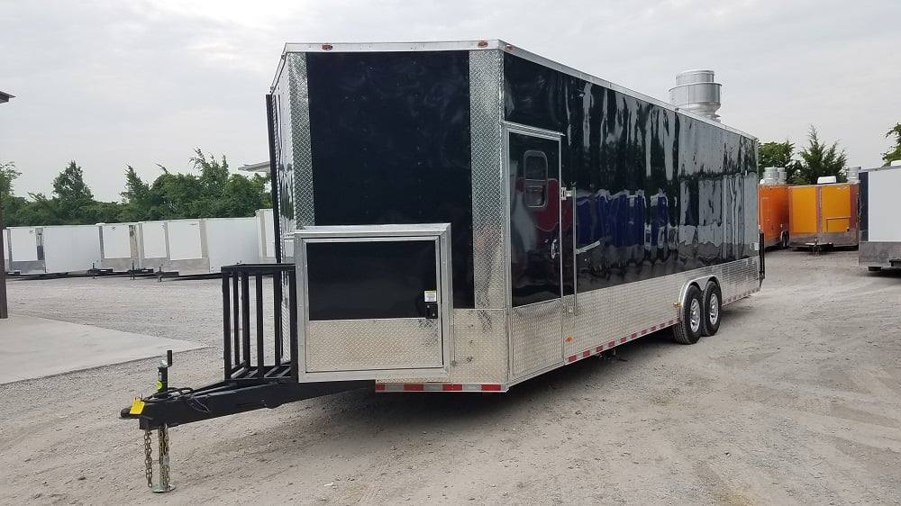 837-8.5-x-28-black-concession-food-trailer-7.jpg 8.5' x 28' Black Concession Food Trailer
