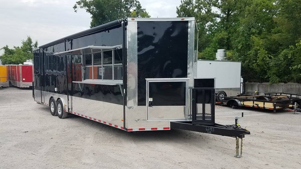 837-8.5-x-28-black-concession-food-trailer-8.jpg 8.5' x 28' Black Concession Food Trailer