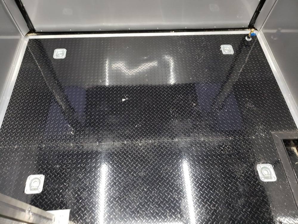 838-8.5-x-28-black-concession-food-trailer-with-restroom-and-appliances-14.jpg 8.5' x 28' Black Concession Food Trailer with Restroom and Appliances