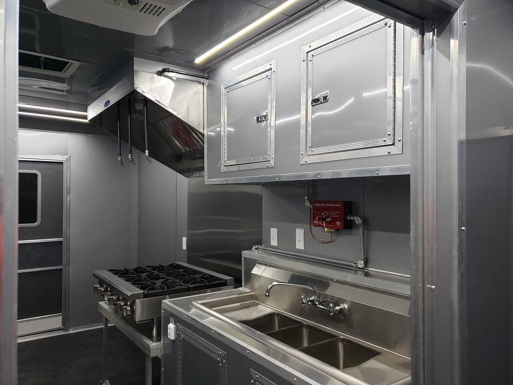 838-8.5-x-28-black-concession-food-trailer-with-restroom-and-appliances-20.jpg 8.5' x 28' Black Concession Food Trailer with Restroom and Appliances