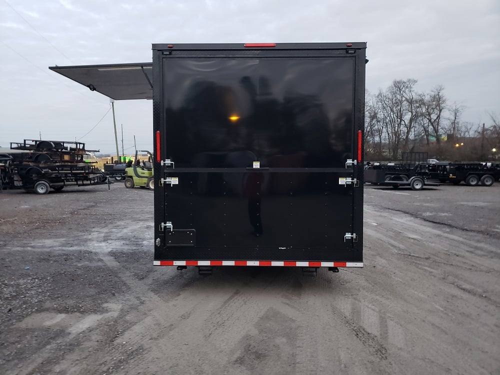 838-8.5-x-28-black-concession-food-trailer-with-restroom-and-appliances-29.jpg 8.5' x 28' Black Concession Food Trailer with Restroom and Appliances