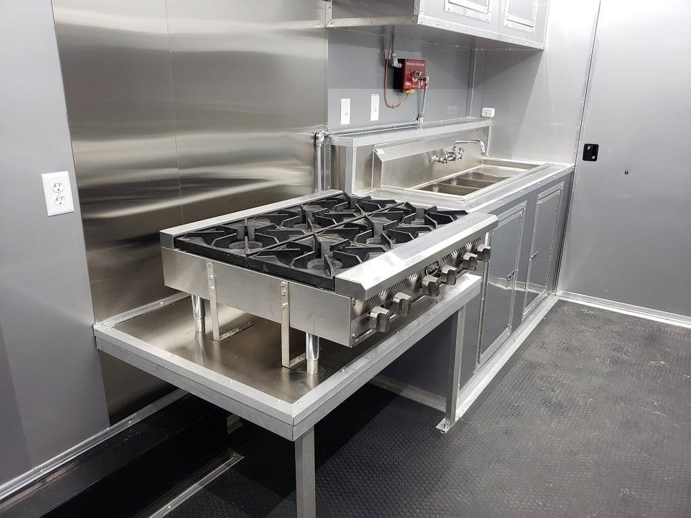 838-8.5-x-28-black-concession-food-trailer-with-restroom-and-appliances-38.jpg 8.5' x 28' Black Concession Food Trailer with Restroom and Appliances
