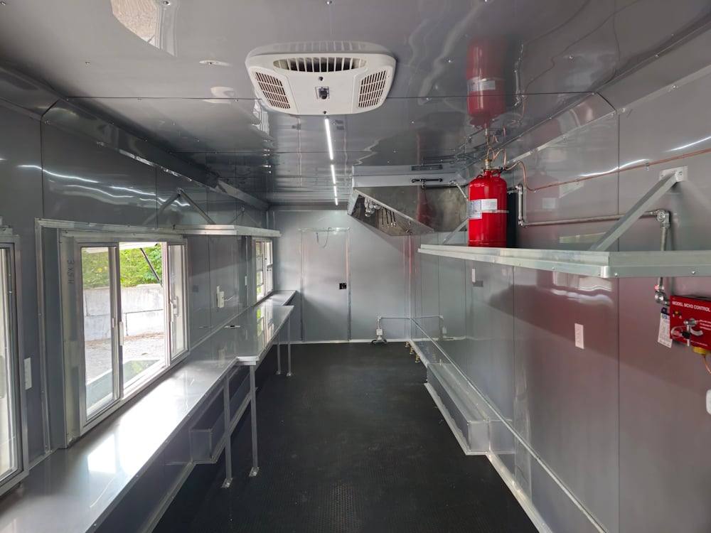 839-8.5-x-28-black-concession-trailer-food-event-catering-13.jpg 8.5' X 28' Black Concession Trailer Food Event Catering