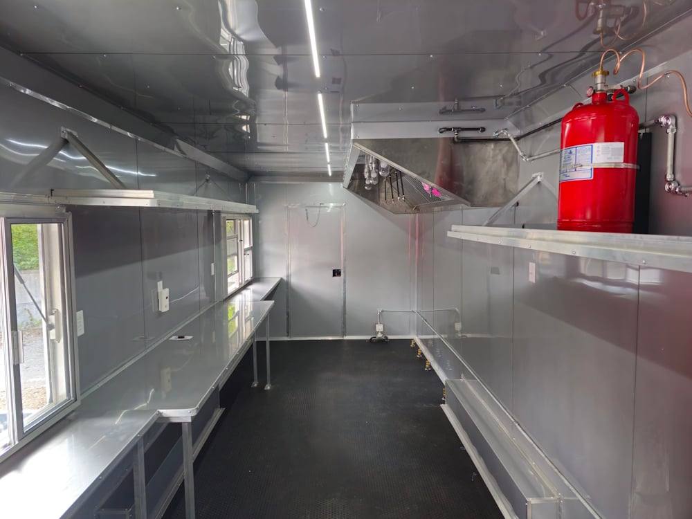 839-8.5-x-28-black-concession-trailer-food-event-catering-14.jpg 8.5' X 28' Black Concession Trailer Food Event Catering