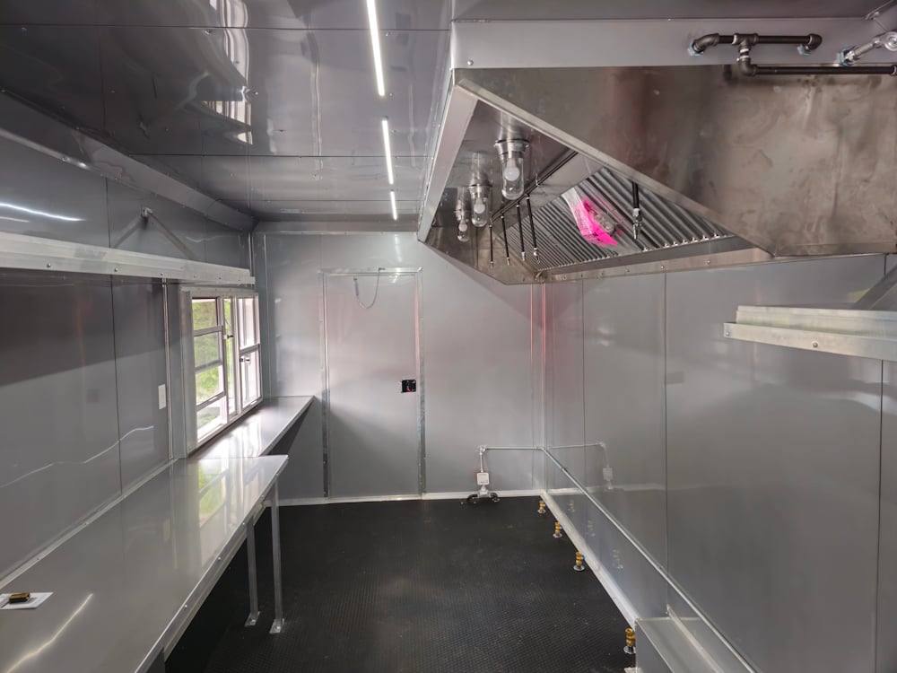 839-8.5-x-28-black-concession-trailer-food-event-catering-15.jpg 8.5' X 28' Black Concession Trailer Food Event Catering