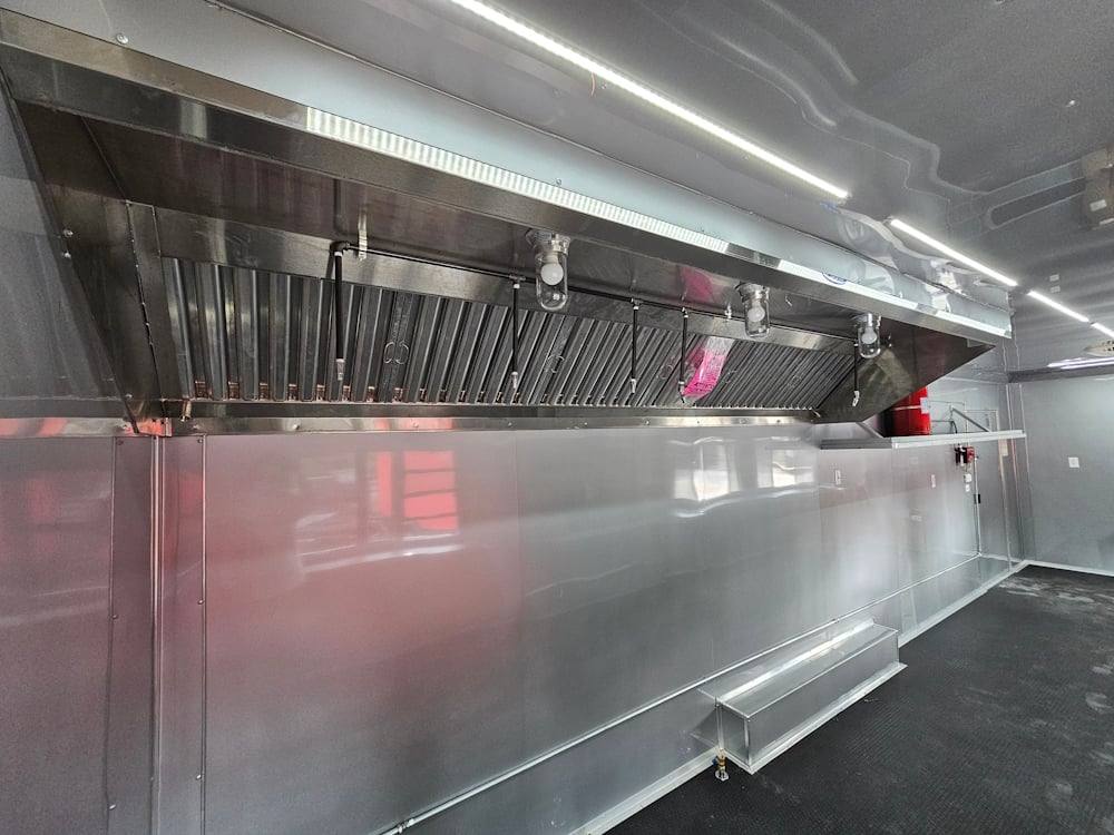 839-8.5-x-28-black-concession-trailer-food-event-catering-19.jpg 8.5' X 28' Black Concession Trailer Food Event Catering