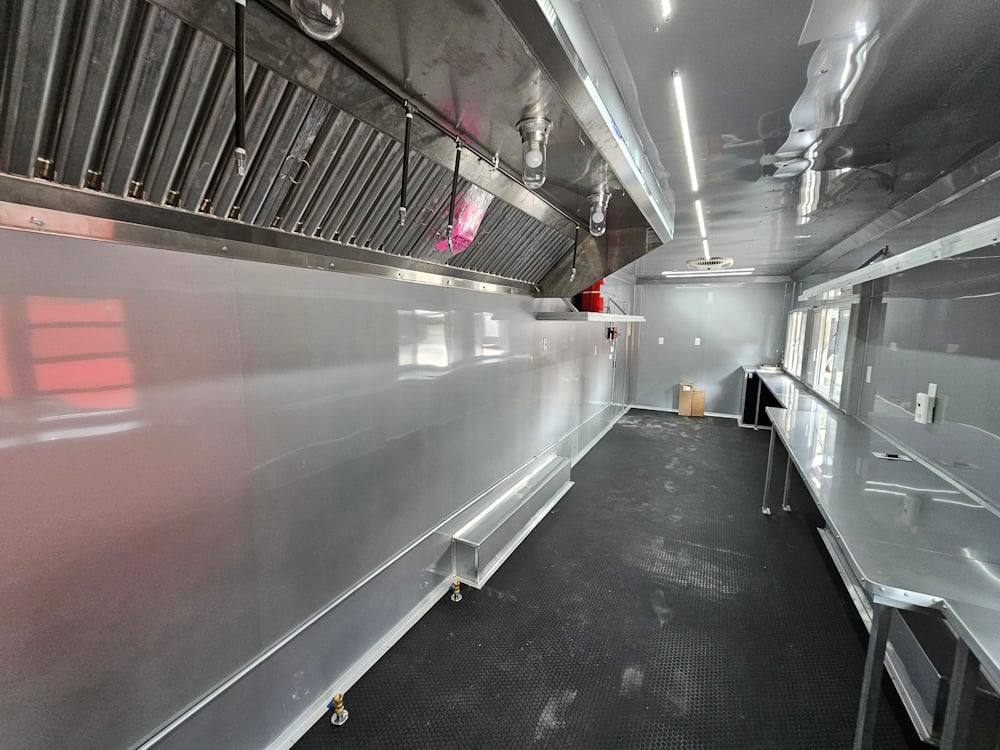 839-8.5-x-28-black-concession-trailer-food-event-catering-20.jpg 8.5' X 28' Black Concession Trailer Food Event Catering