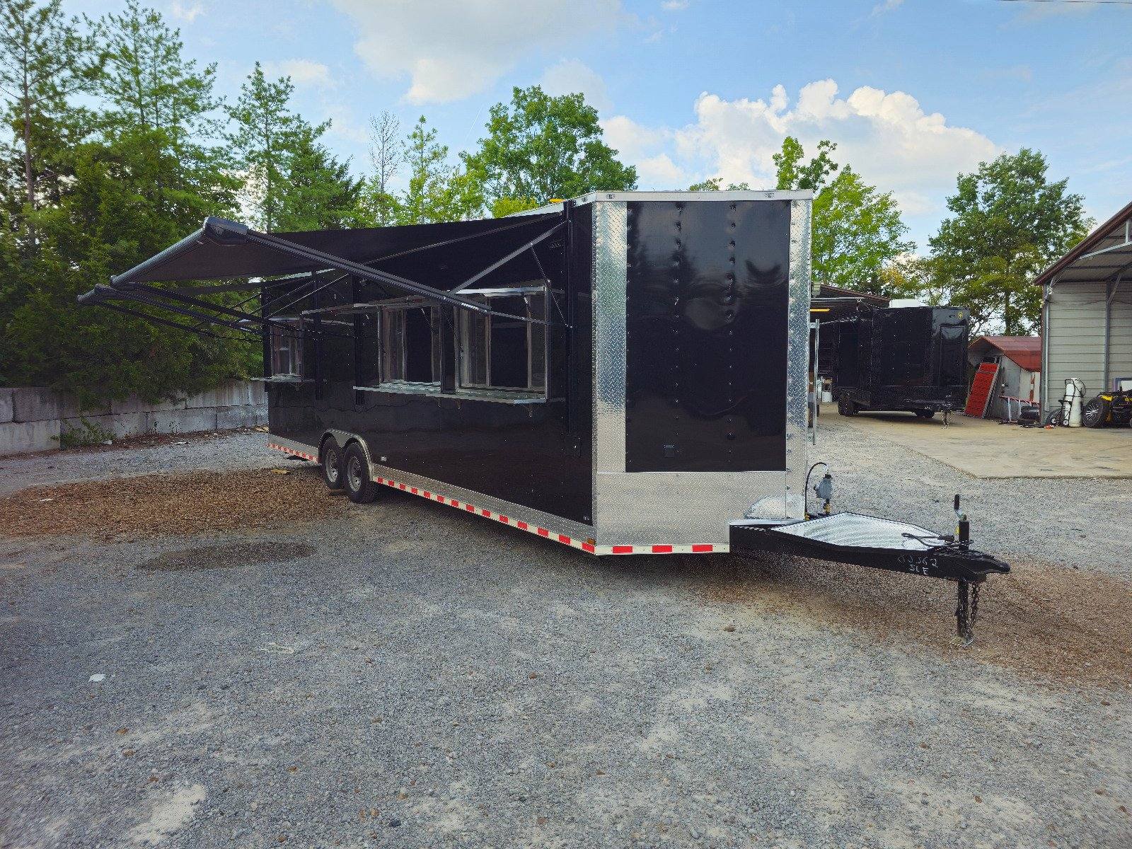 839-8.5-x-28-black-concession-trailer-food-event-catering-28.jpg 8.5' X 28' Black Concession Trailer Food Event Catering