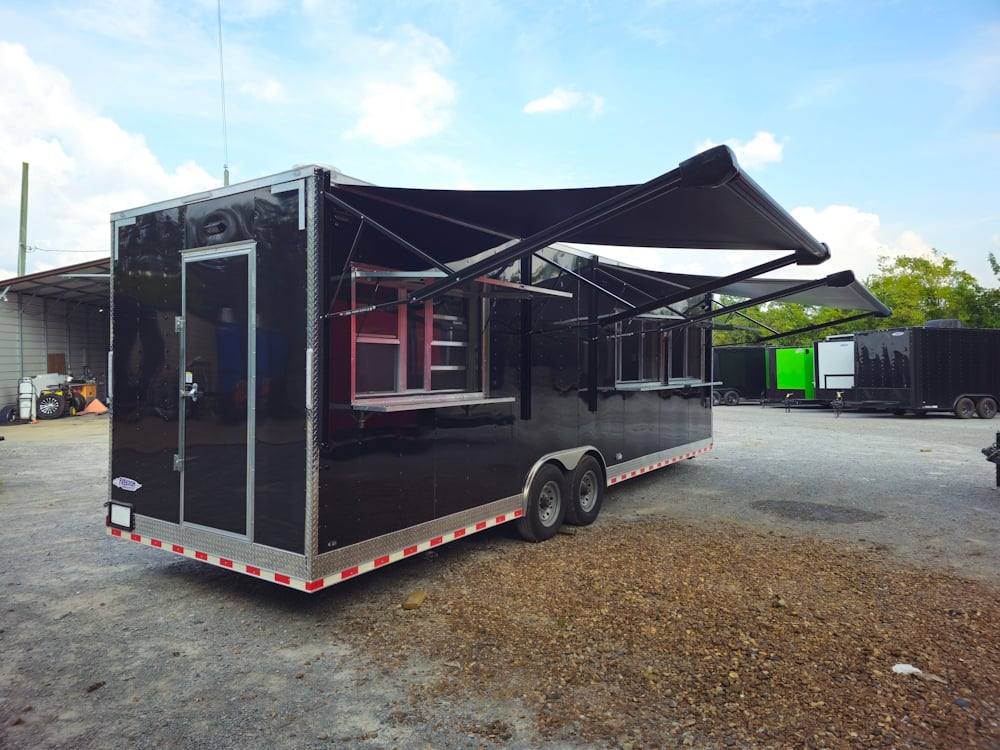 839-8.5-x-28-black-concession-trailer-food-event-catering-29.jpg 8.5' X 28' Black Concession Trailer Food Event Catering