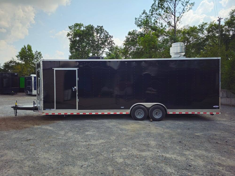 839-8.5-x-28-black-concession-trailer-food-event-catering-4.jpg 8.5' X 28' Black Concession Trailer Food Event Catering