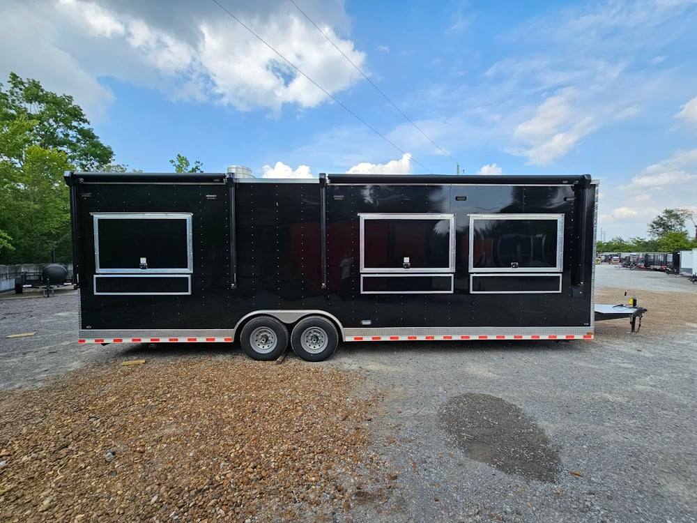 839-8.5-x-28-black-concession-trailer-food-event-catering-8.jpg 8.5' X 28' Black Concession Trailer Food Event Catering