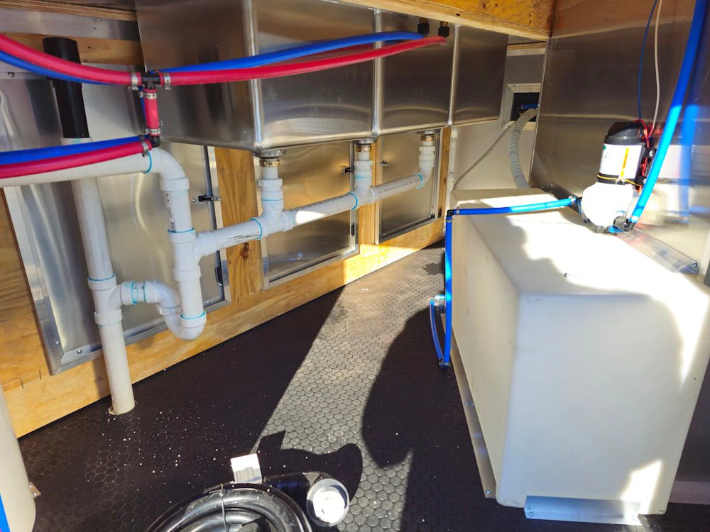 8.5' X 28' Black Concession Trailer Food Event Catering
