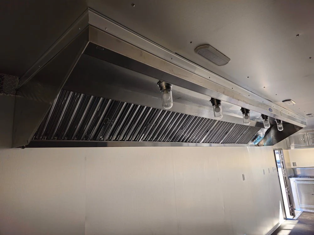 8.5' X 28' Black Concession Trailer Food Event Catering