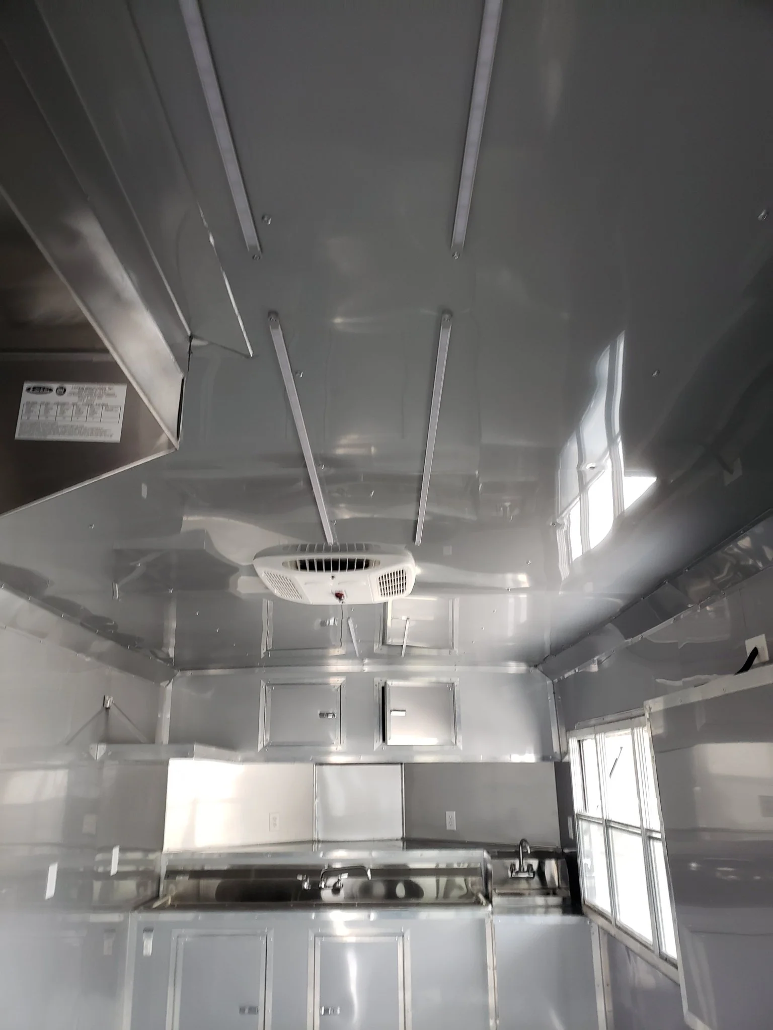 8.5' x 28' Black Porch Style BBQ Vending Concession Trailer