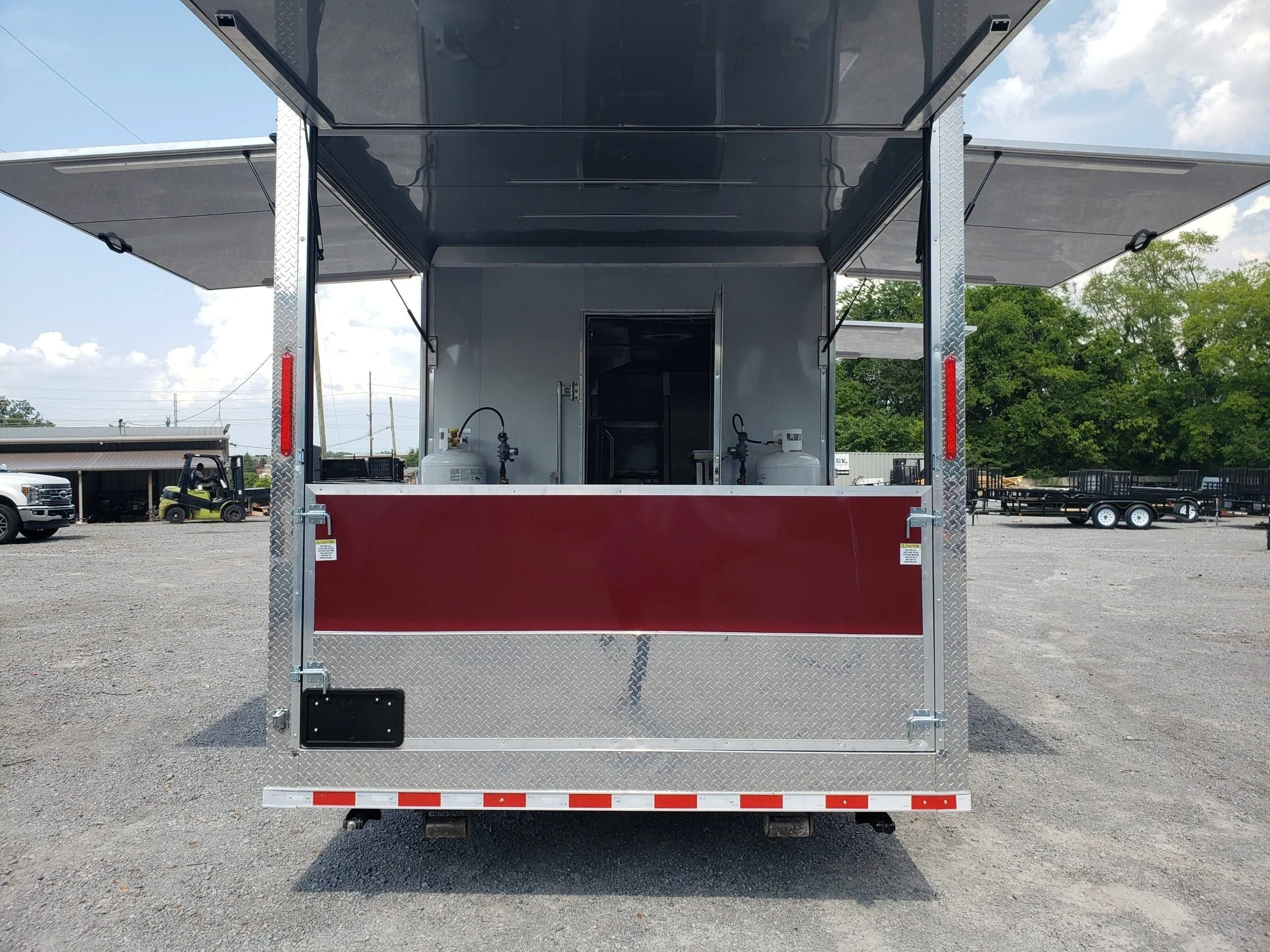 8.5' x 28' Brandy Wine BBQ Vending Concession Trailer
