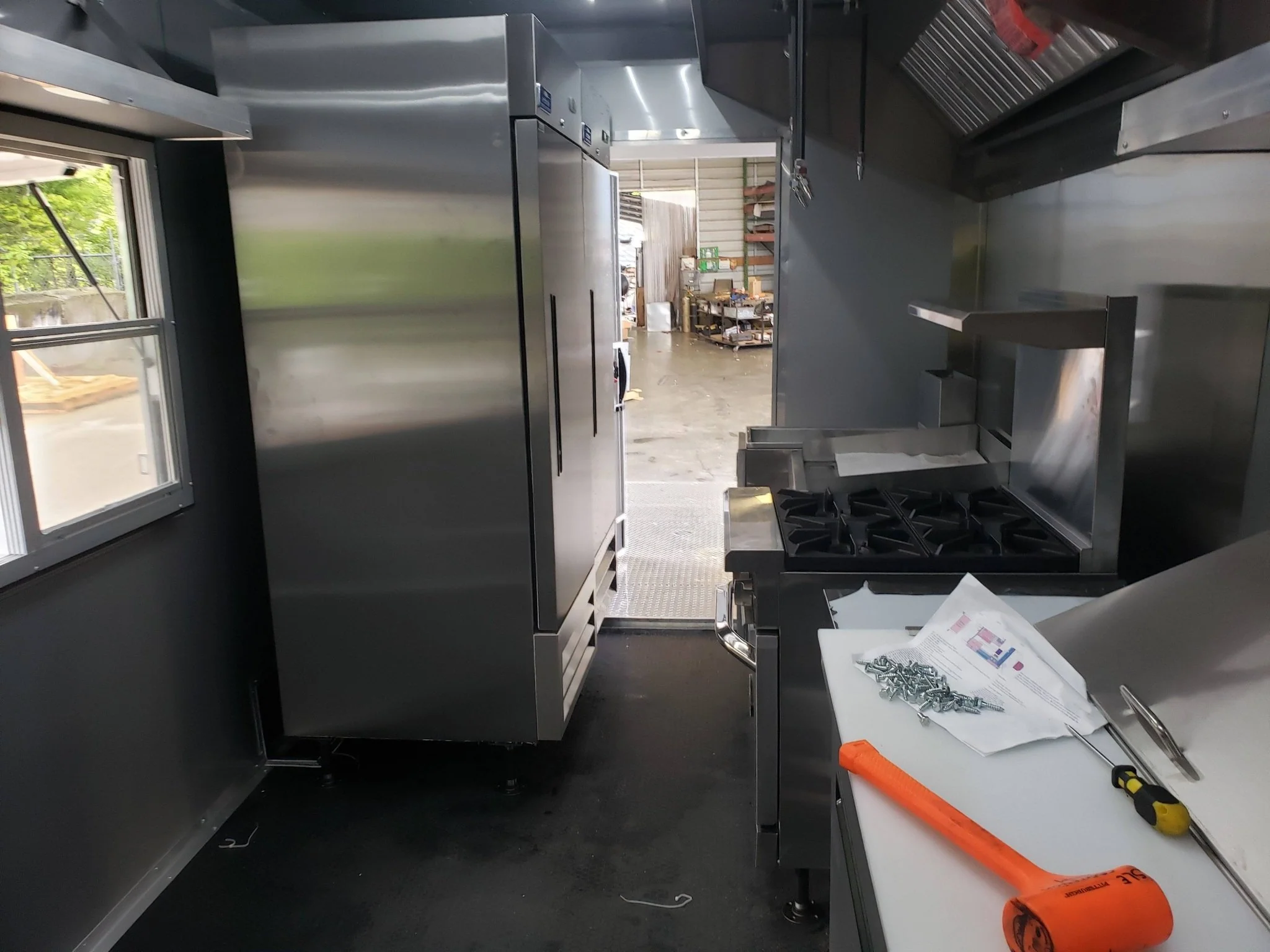 846-8.5-x-28-charcoal-gray-porch-style-concession-trailer-with-restroom-23.webp 8.5' x 28' Charcoal Gray Porch Style Concession Trailer with Restroom