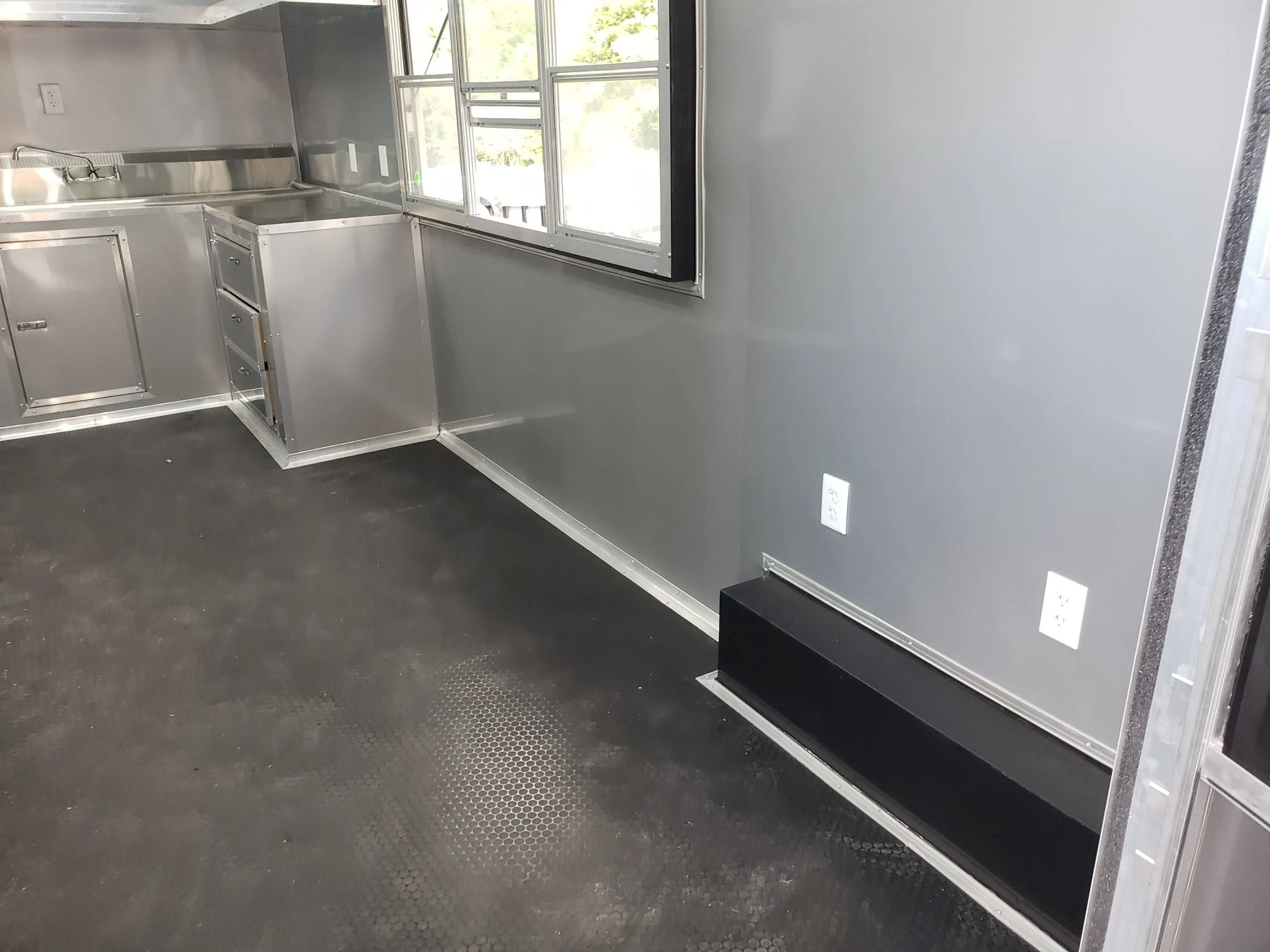 846-8.5-x-28-charcoal-gray-porch-style-concession-trailer-with-restroom-24.webp 8.5' x 28' Charcoal Gray Porch Style Concession Trailer with Restroom