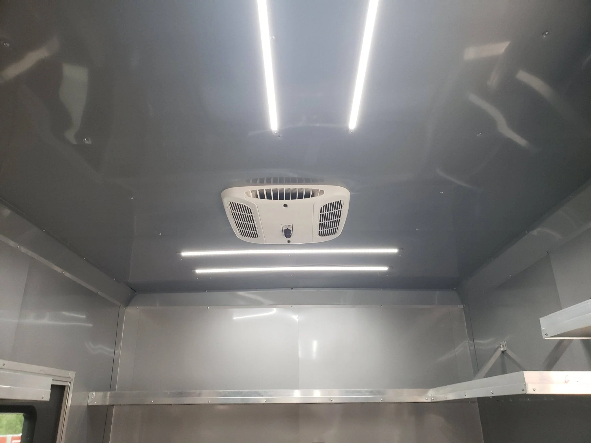 846-8.5-x-28-charcoal-gray-porch-style-concession-trailer-with-restroom-7.webp 8.5' x 28' Charcoal Gray Porch Style Concession Trailer with Restroom