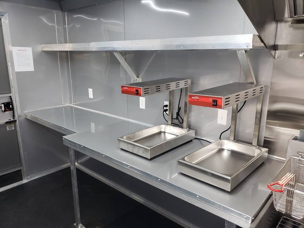 8.5' x 28' Charcoal Grey Concession Food Trailer With Appliances