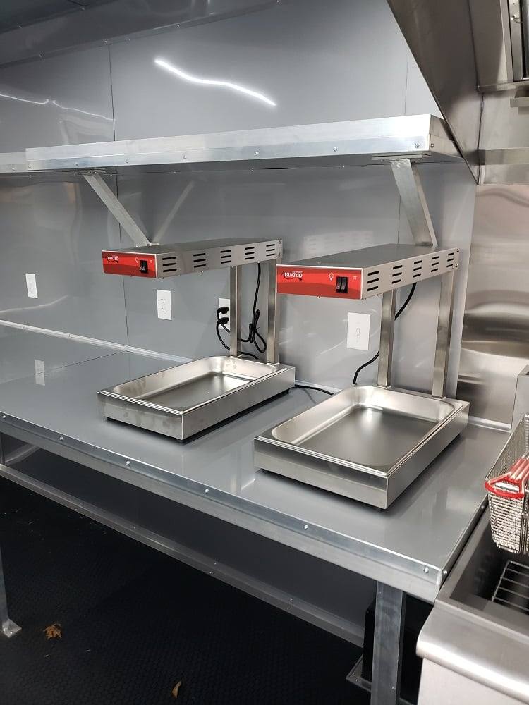 8.5' x 28' Charcoal Grey Concession Food Trailer With Appliances