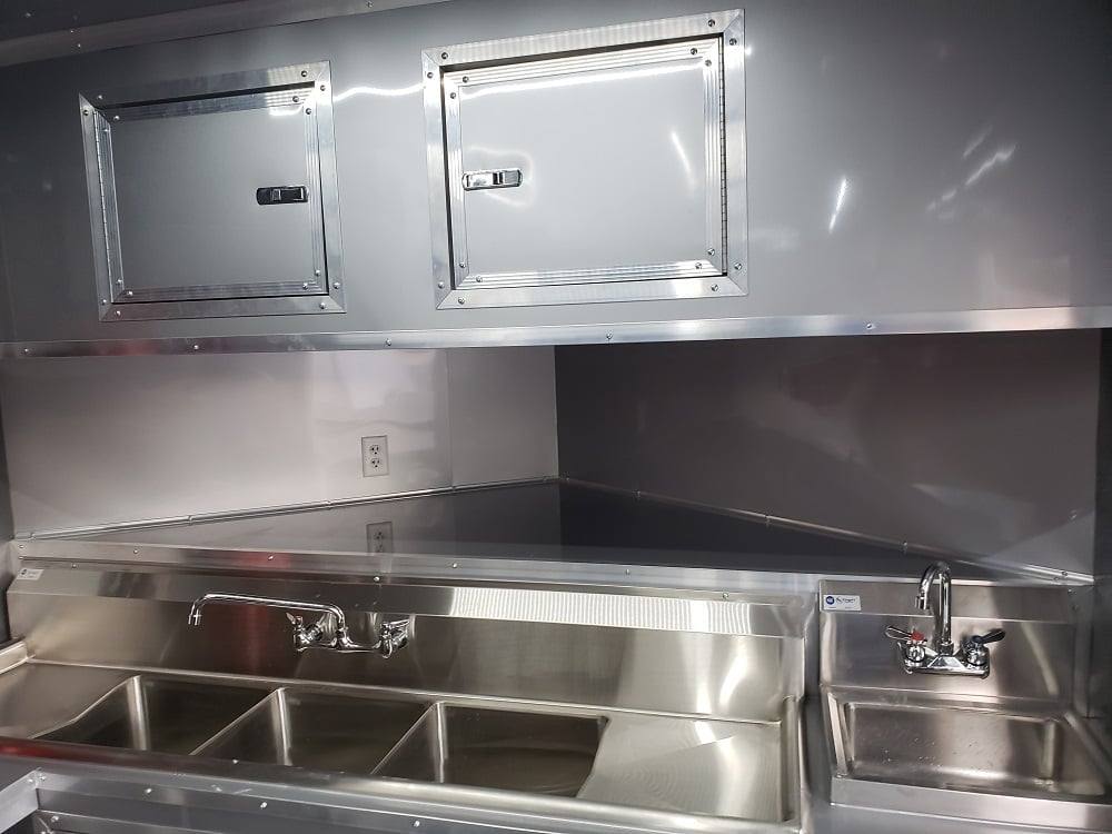 8.5' x 28' Charcoal Grey Concession Food Trailer With Appliances