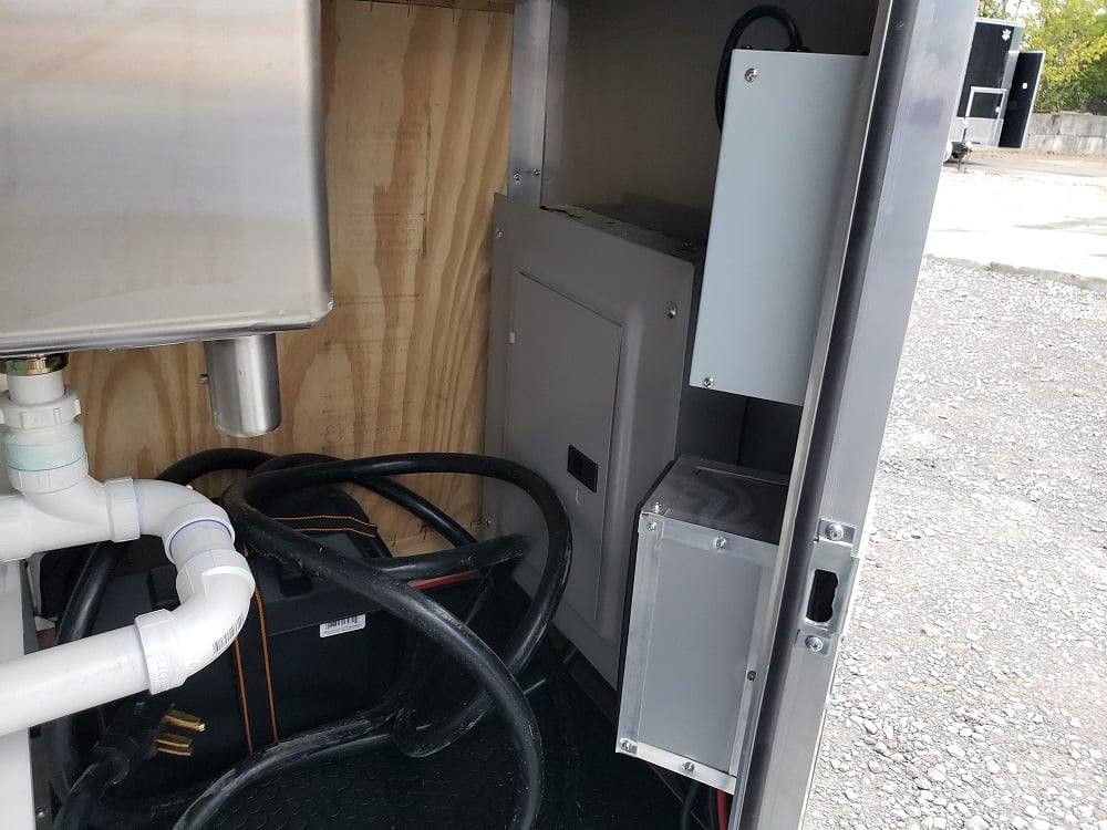 8.5' x 28' Charcoal Grey Concession Food Trailer With Appliances
