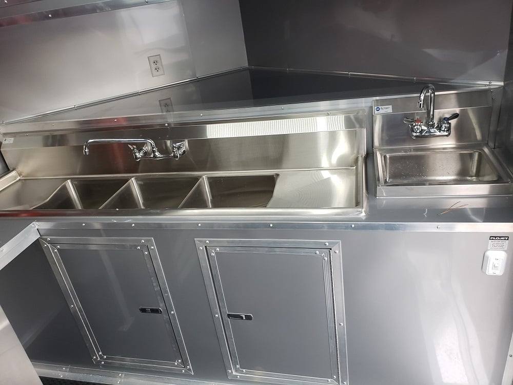 8.5' x 28' Charcoal Grey Concession Food Trailer With Appliances