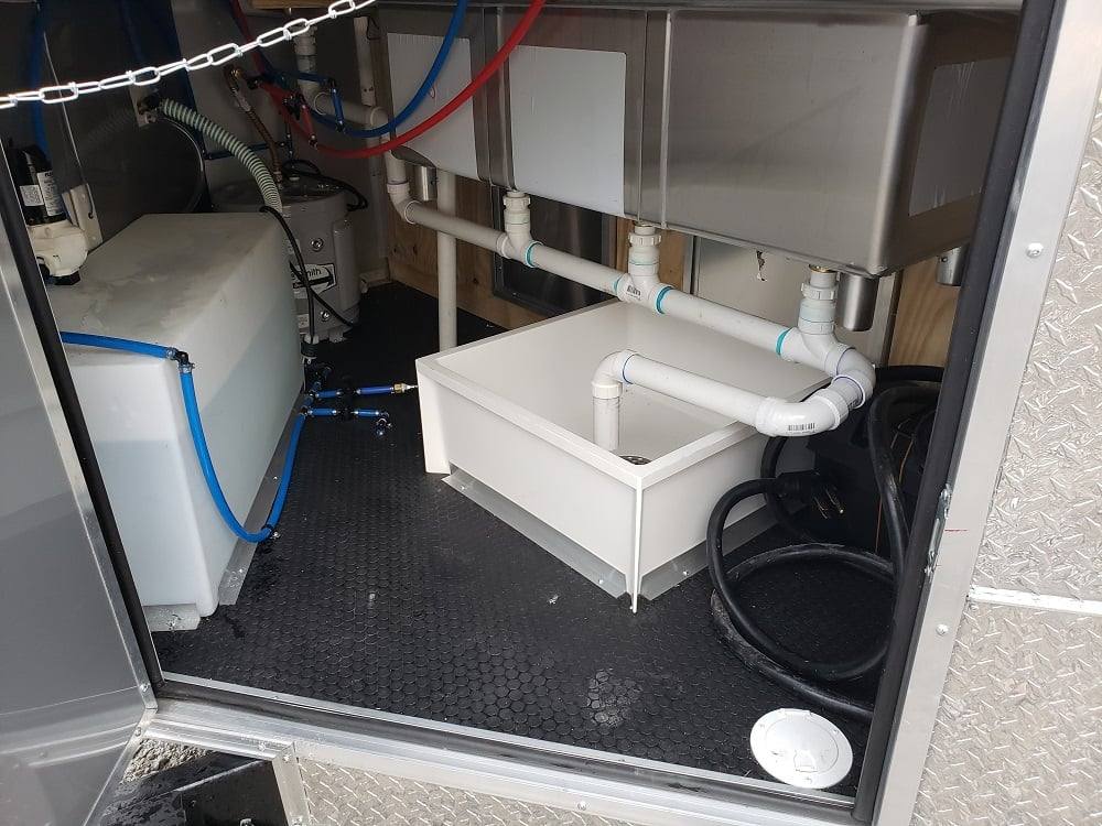 8.5' x 28' Charcoal Grey Concession Food Trailer With Appliances