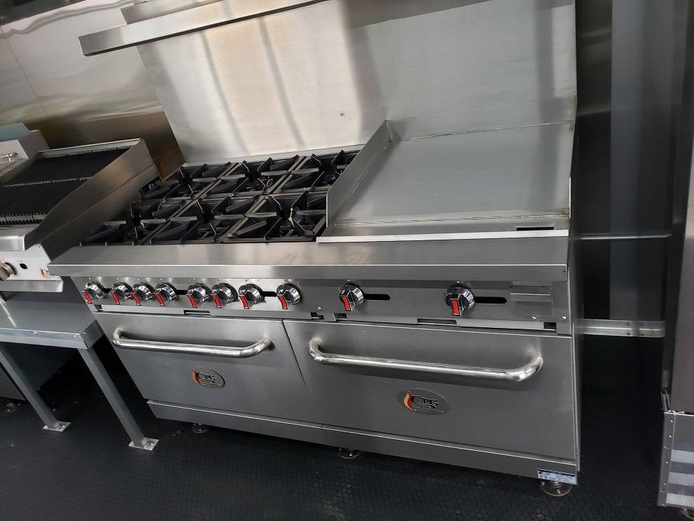 8.5' x 28' Charcoal Grey Concession Food Trailer With Appliances