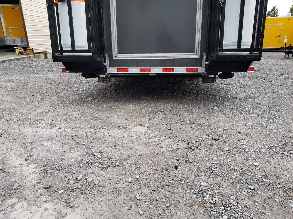 8.5' x 28' Charcoal Grey Concession Food Trailer With Appliances