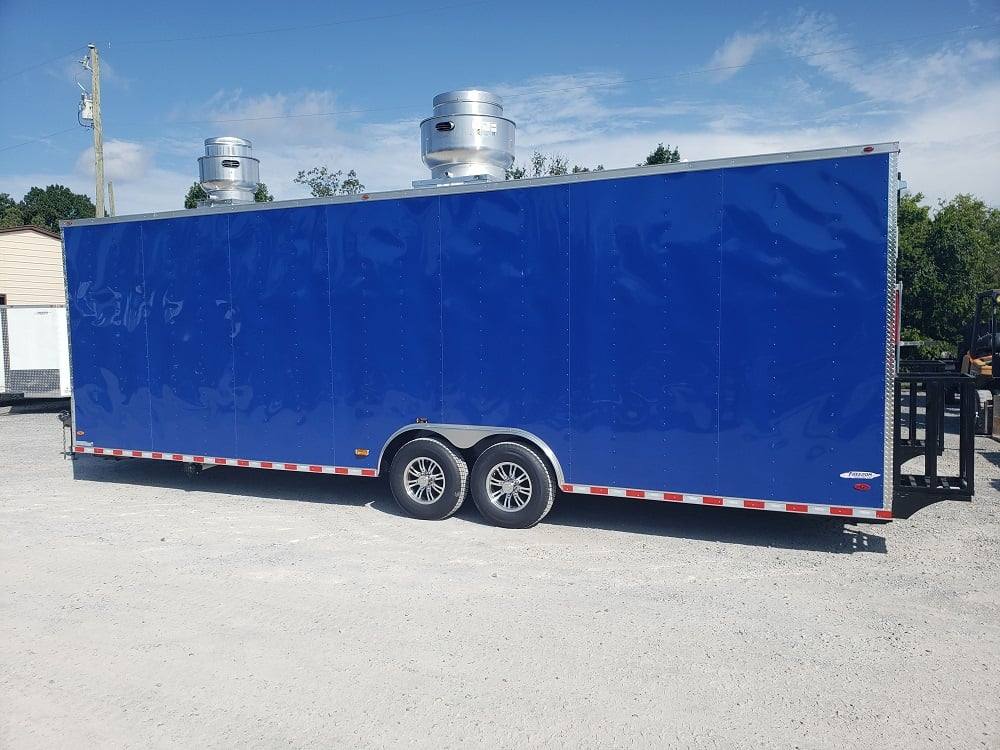 850-8.5-x-28-cobalt-blue-catering-food-trailer-16.jpg 8.5' x 28' Cobalt Blue Catering Food Trailer