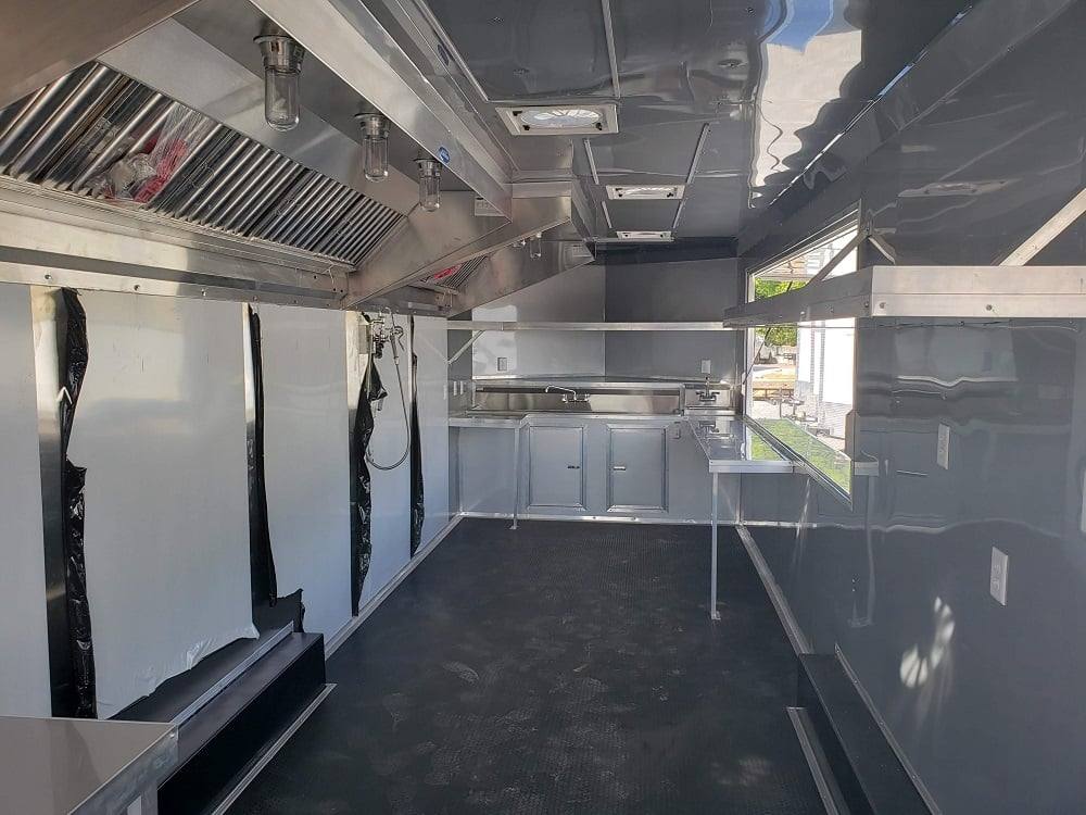 850-8.5-x-28-cobalt-blue-catering-food-trailer-17.jpg 8.5' x 28' Cobalt Blue Catering Food Trailer