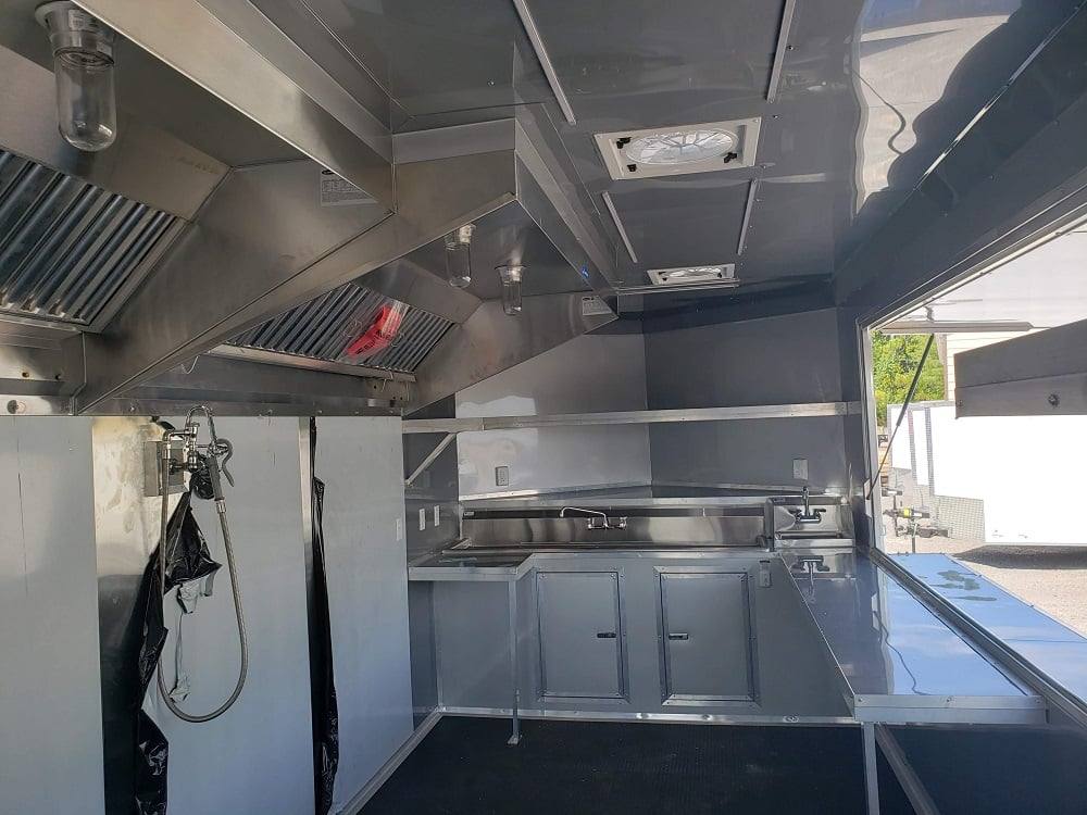 850-8.5-x-28-cobalt-blue-catering-food-trailer-4.jpg 8.5' x 28' Cobalt Blue Catering Food Trailer