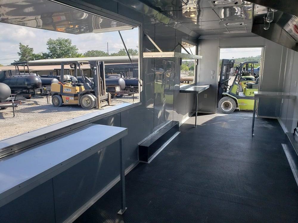 850-8.5-x-28-cobalt-blue-catering-food-trailer-6.jpg 8.5' x 28' Cobalt Blue Catering Food Trailer