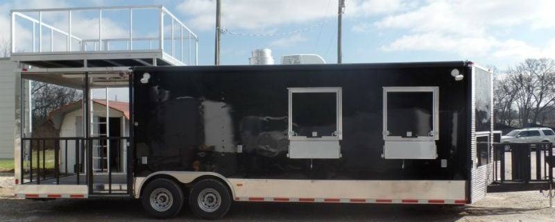 851-8.5-x-28-concession-bbq-food-trailer-black-event-catering-10.jpg 8.5' x 28' Concession BBQ Food Trailer Black Event Catering