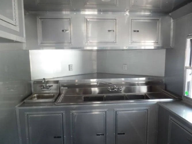 851-8.5-x-28-concession-bbq-food-trailer-black-event-catering-19.webp 8.5' x 28' Concession BBQ Food Trailer Black Event Catering