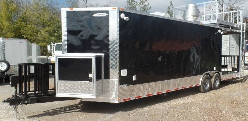 851-8.5-x-28-concession-bbq-food-trailer-black-event-catering-32.jpg 8.5' x 28' Concession BBQ Food Trailer Black Event Catering