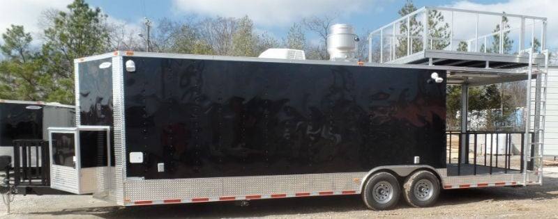 851-8.5-x-28-concession-bbq-food-trailer-black-event-catering-35.jpg 8.5' x 28' Concession BBQ Food Trailer Black Event Catering