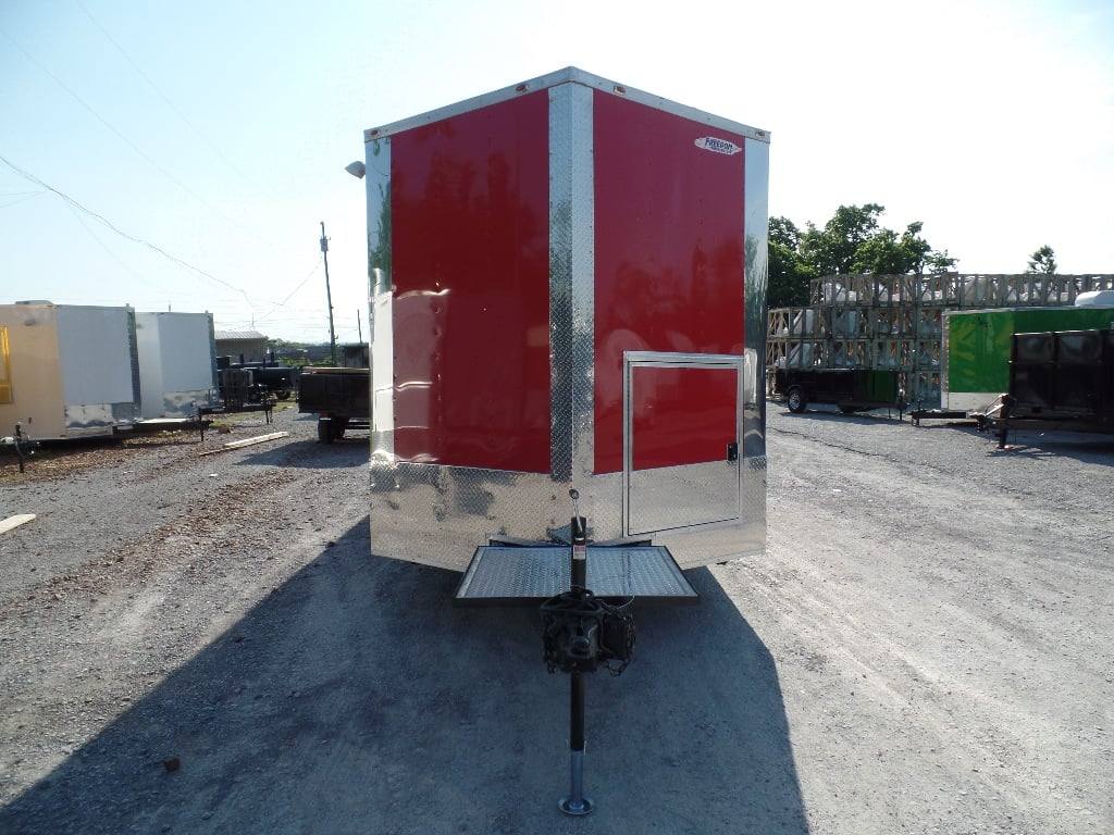 854-8.5-x-28-concession-food-trailer-red-bbq-event-catering-16.jpg 8.5' x 28' Concession Food Trailer Red BBQ Event Catering