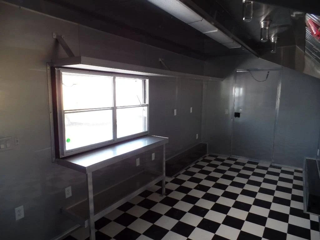 854-8.5-x-28-concession-food-trailer-red-bbq-event-catering-18.webp 8.5' x 28' Concession Food Trailer Red BBQ Event Catering