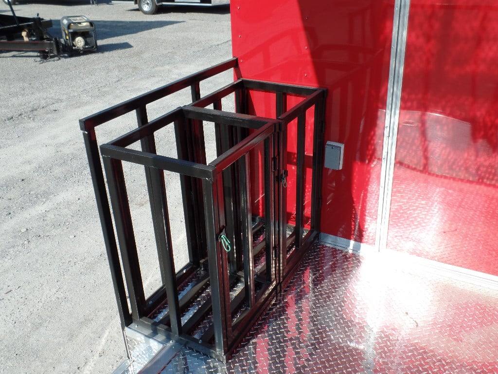 854-8.5-x-28-concession-food-trailer-red-bbq-event-catering-6.jpg 8.5' x 28' Concession Food Trailer Red BBQ Event Catering